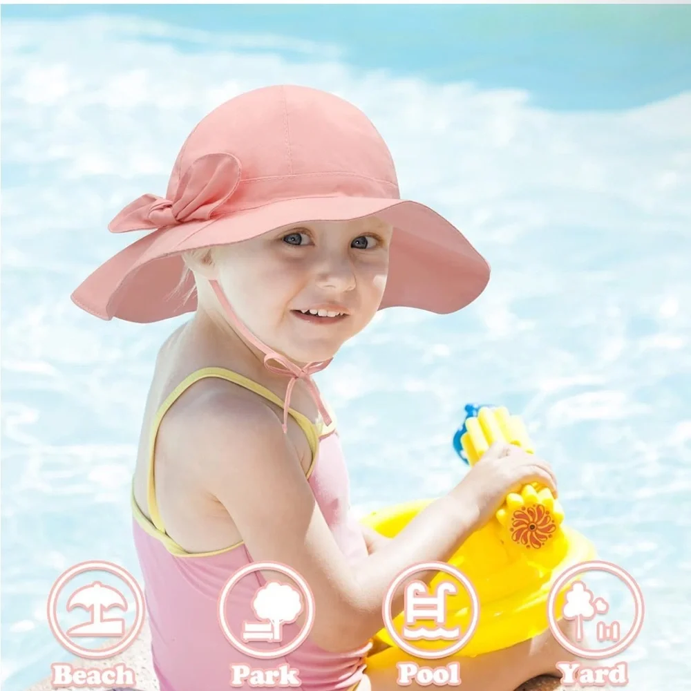 Charming Pink Sun Hat with Bow